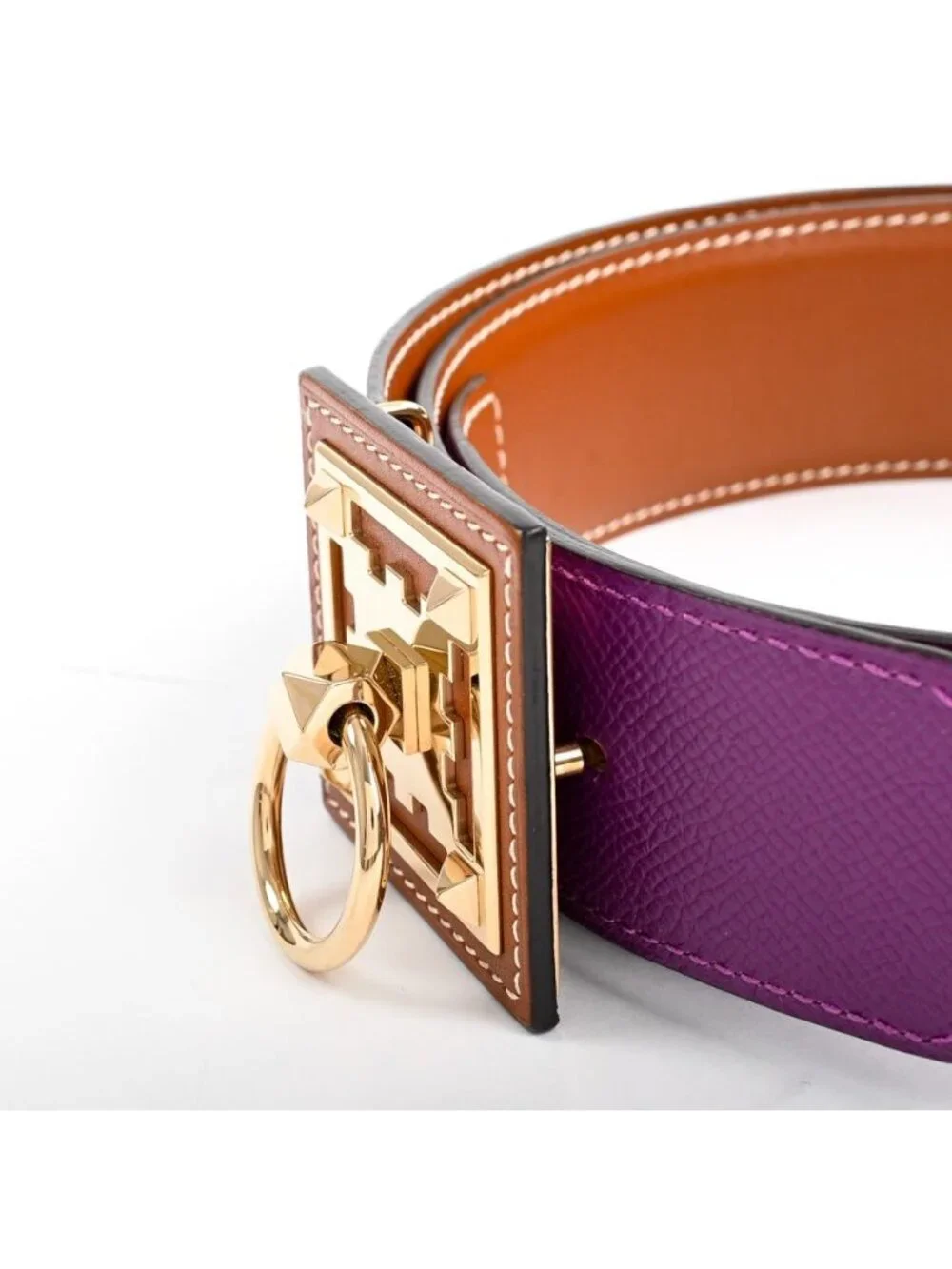 Hermes Belt Clenau Purple